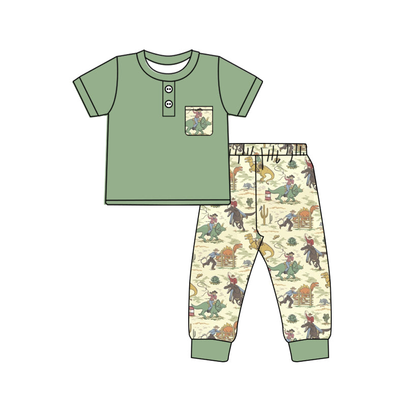 10.11 custom each style moq 5eta 4-6week Sibling Sister dinosaur baby boys short sleeve sets and rompers match design