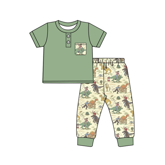 10.11 custom each style moq 5eta 4-6week Sibling Sister dinosaur baby boys short sleeve sets and rompers match design