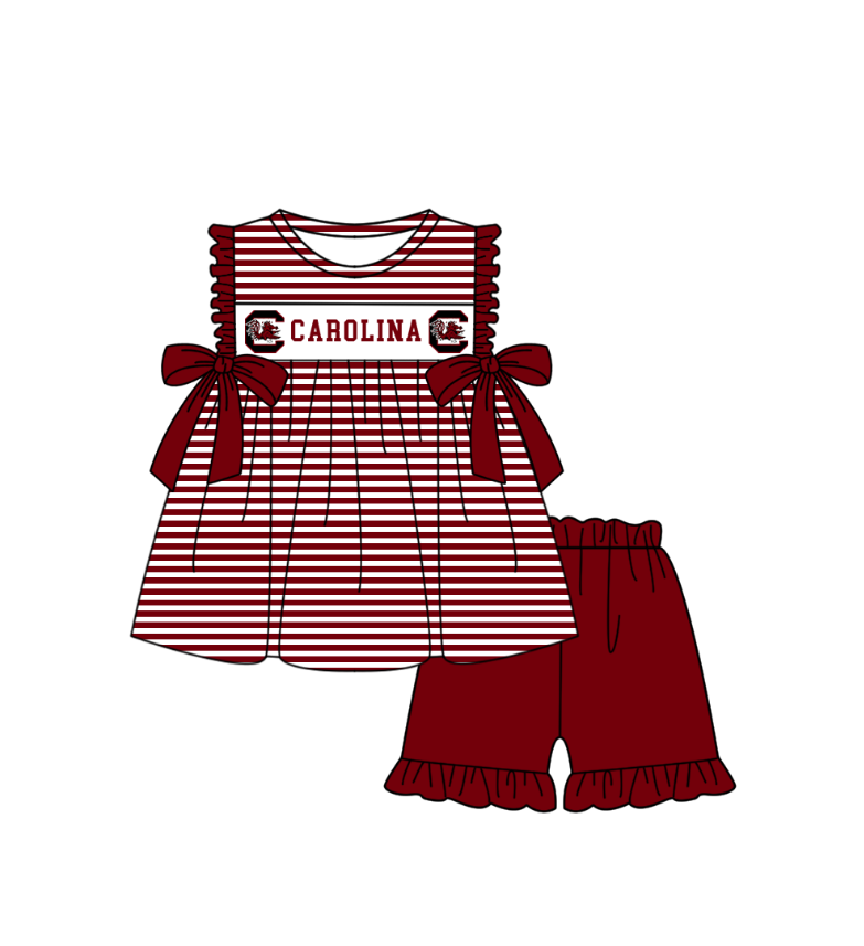Custom moq 5 mix size milk silk summer teams baby girl boys clothes red short sleeve shorts sets 2 and brief sets and dress and rompers 2 series