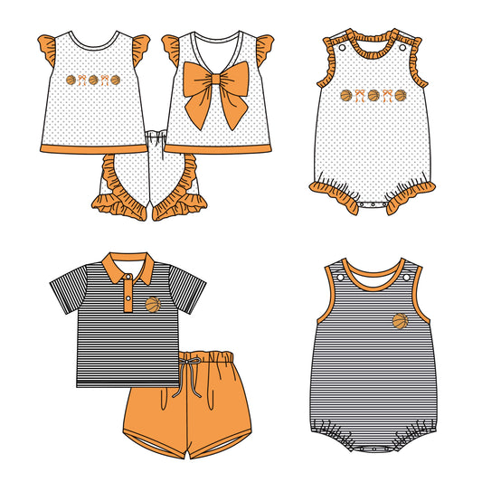 25.11.15 custom each style moq 5 eta 6-8week Sibling Sister bow baby short sleeve shorts sets 2 and romper 2 match design