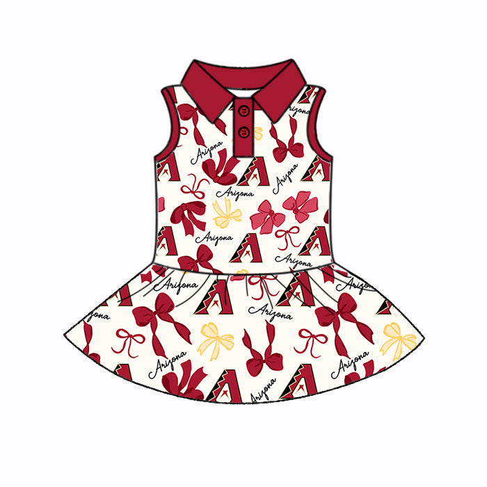 Custom moq 5 mix sizes summer teams baby girls clothes team red short sleeve skirts shorts sets dress 1 and dress 2 and dress 3 and dress 4-25.5.21