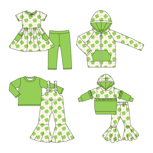 25.11.7 custom each style moq 5 eta 6-8week Sibling Sisters bow  baby girl hooded long sleeve pants sets and top and and short pants sets and jumpsuit set match family design