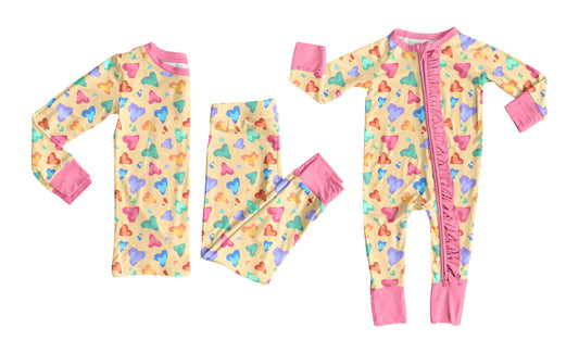 25.9.10 custom each style moq 5eta 4-6week Sibling Sisters love baby girl clothes long sleeve pants sets and romper match family design