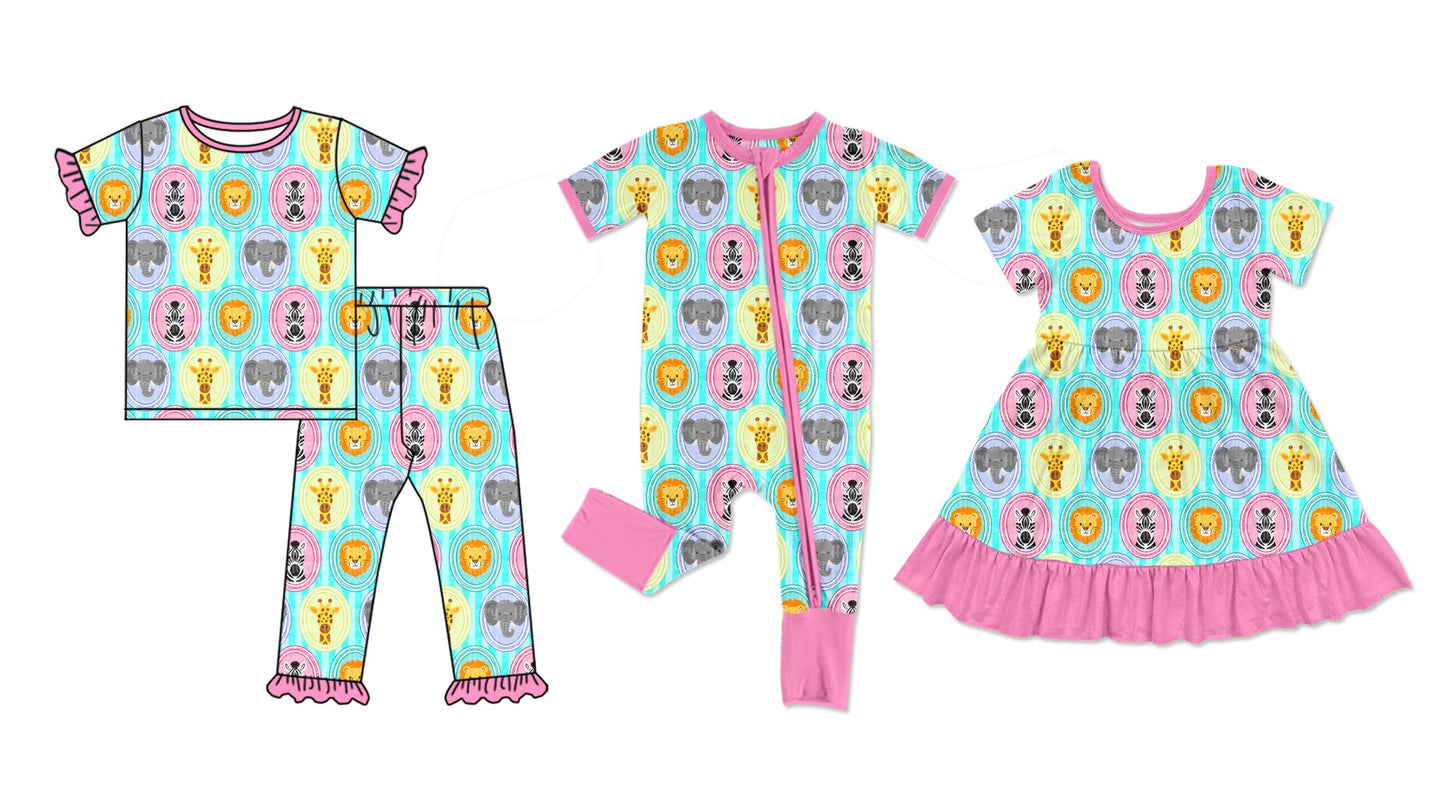 26.1.22 custom each style moq 5 eta 6-8week Sibling Sisters baby girl clothes short sleeve pants sets and dress and romper match family design