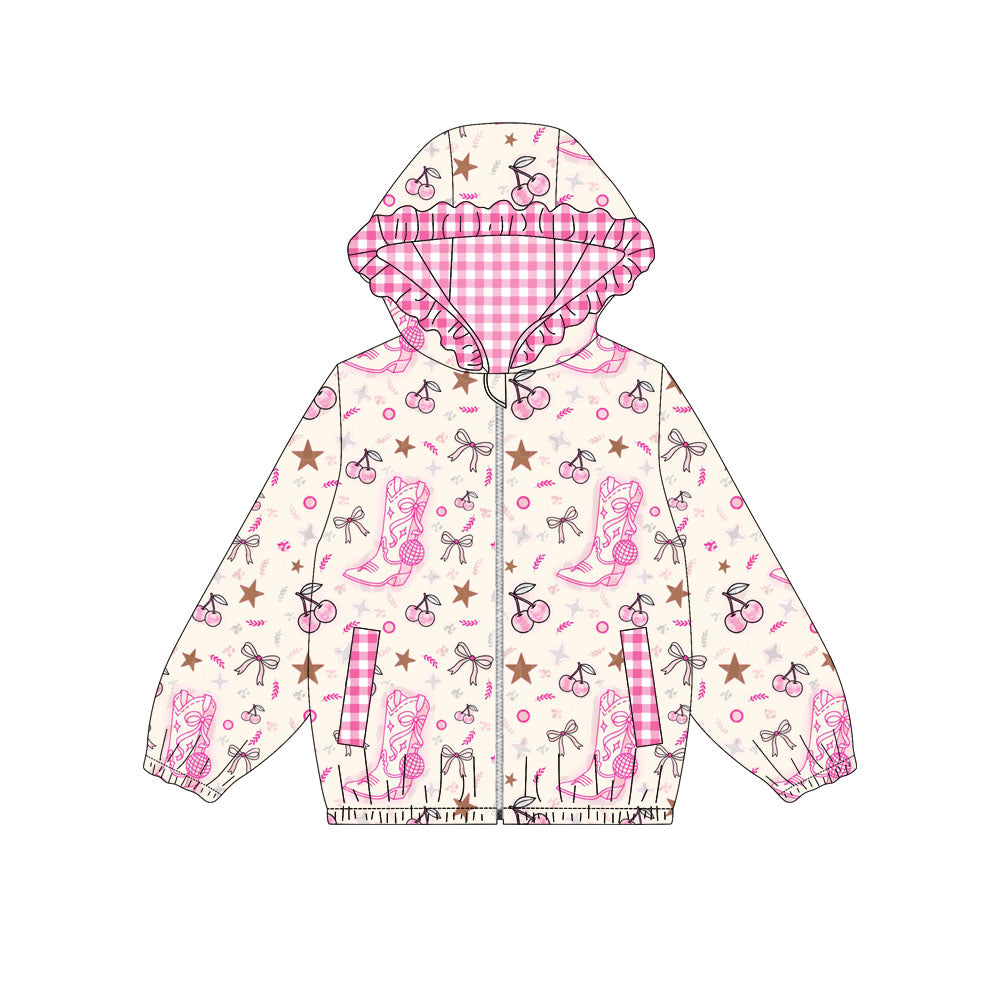 25.9.9 custom each style moq 5eta 4-6week Sibling Sisters bow boot baby girl hooded long sleeve top 2 match family design