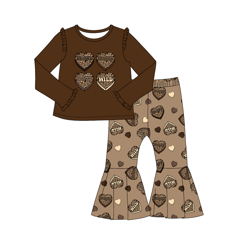 10.16 custom each style moq 5eta 4-6week Sibling Sister love WILD baby girl sets and dress and rompers match family design