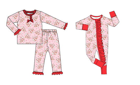 25.8.26 custom each style moq 5eta 4-6week Sibling Sisters Christmas baby girl clothes long sleeve pants sets and romper match family design
