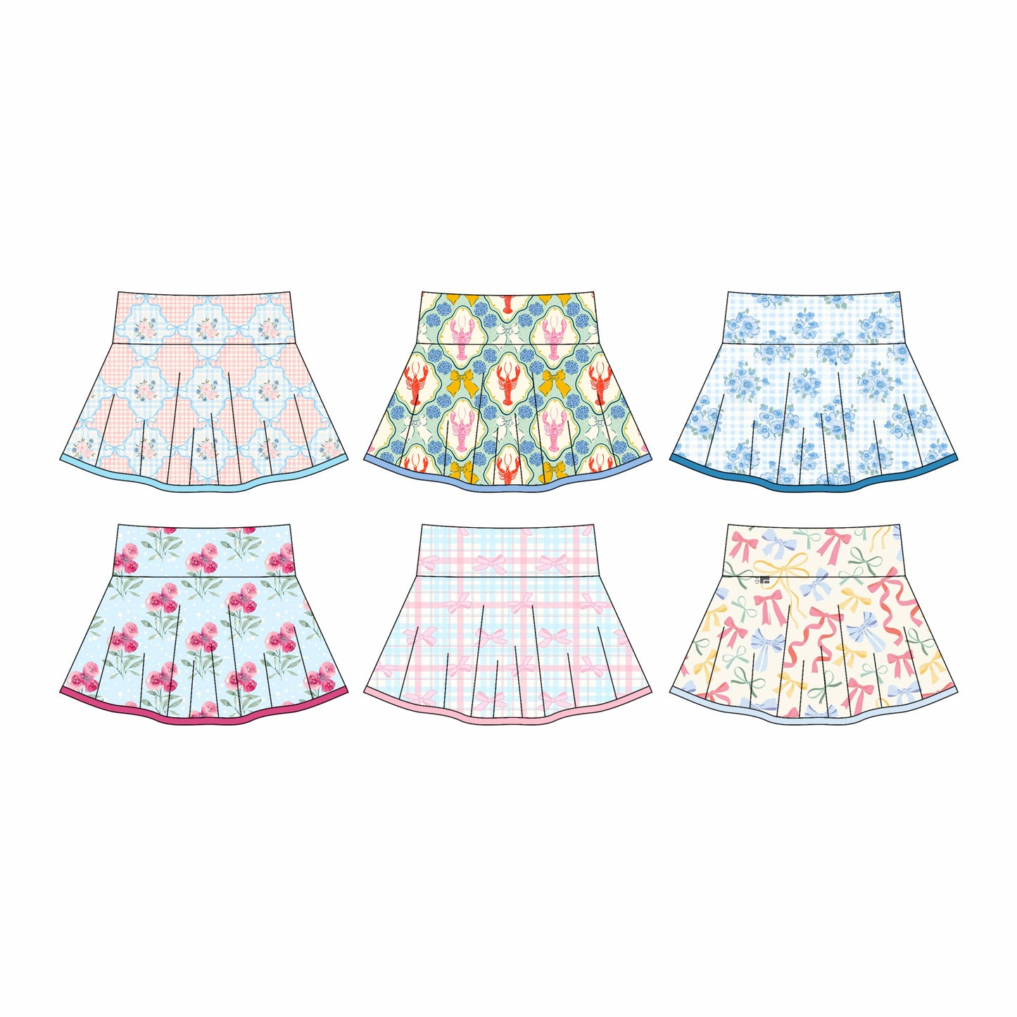 25.5.26 custom each style moq 5eta 4-6week Sibling Sisters baby girl skirt 1 and skirt 6 match family design
