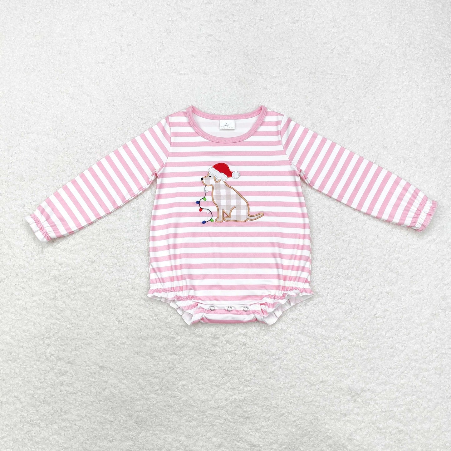 RTS NO MOQ Sibling Baby girls clothes Embroidery Christmas long-sleeved trousers suit & rompers