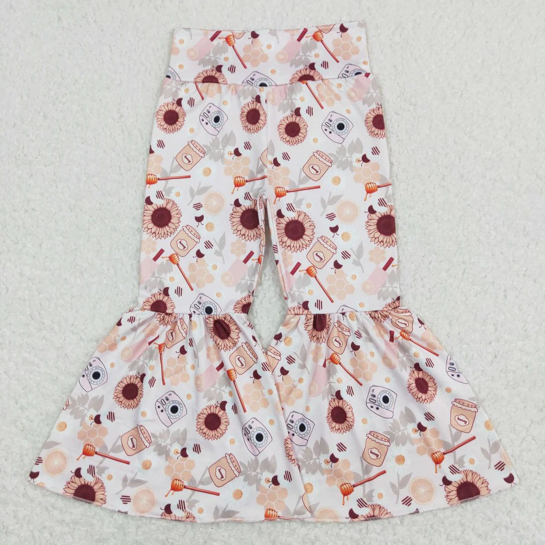 RTS NO MOQ Sibling Baby girls clothes Summer floral long pants