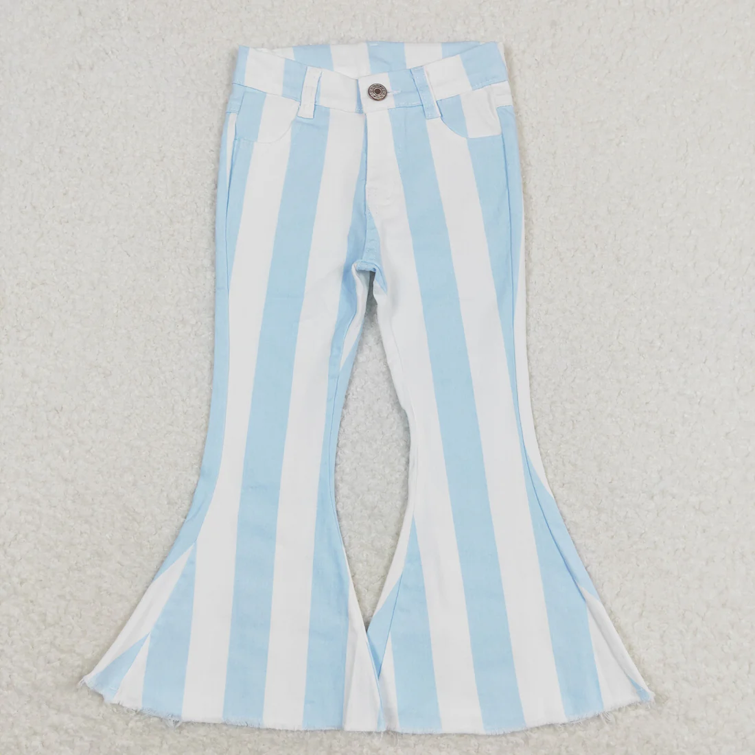 RTS NO MOQ Sibling Baby Girls Clothes Jeans Flared & Ripped