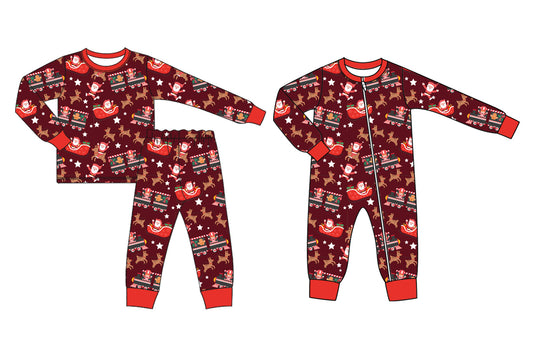 25.6.21 custom each style moq 5eta 4-6week Sibling Sisters Christmas baby boy long sleeve pants sets and rompers match family design
