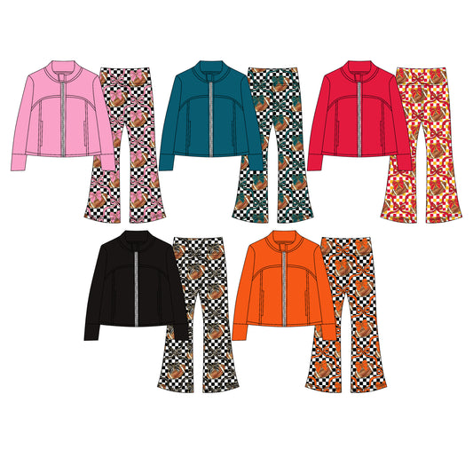 25.8.25 custom each style moq 5 eta 4-6week Sibling Sisters baby girl long sleeve pants sets 5