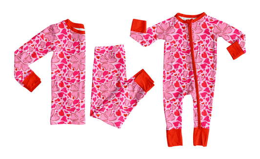 25.9.26 custom each style moq 8 eta 6-8week Sibling Sisters love bow baby girl clothes long sleeve pants sets and romper match family design