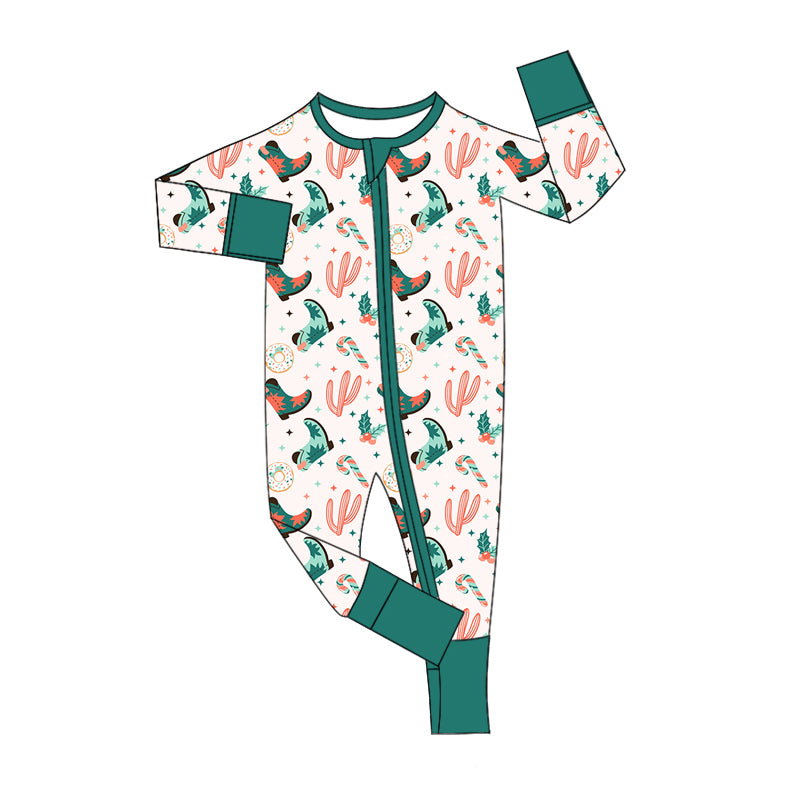 7.20 custom each style moq 5eta 4-6week Sibling Sister boots catcus baby girls sets and rompers match family design