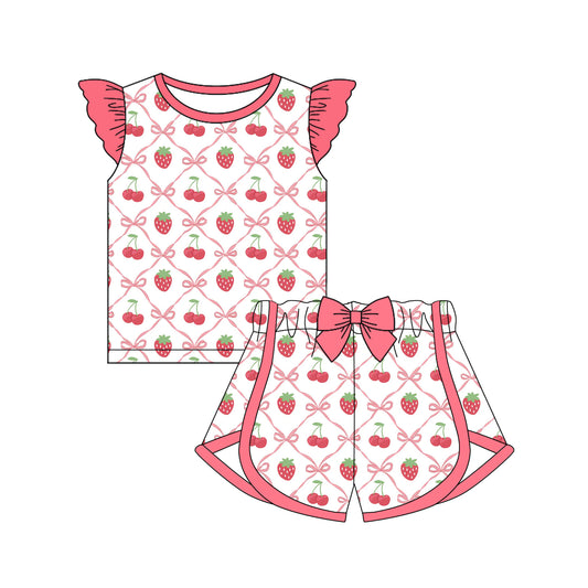 11.15 custom each style moq 5eta 4-6week Sibling Sister baby girl short sleeve shorts floral sets 1 and sets 2 match design