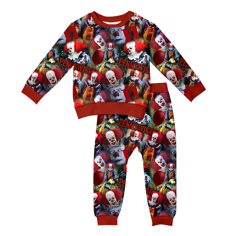 5.21custom each style moq 5eta 4-5week Halloween styles and different colors Long sleeve trousers suit series
