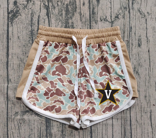 Custom moq 5 mix size milk silk baby kids clothes team camouflage summer shorts-25.11.20