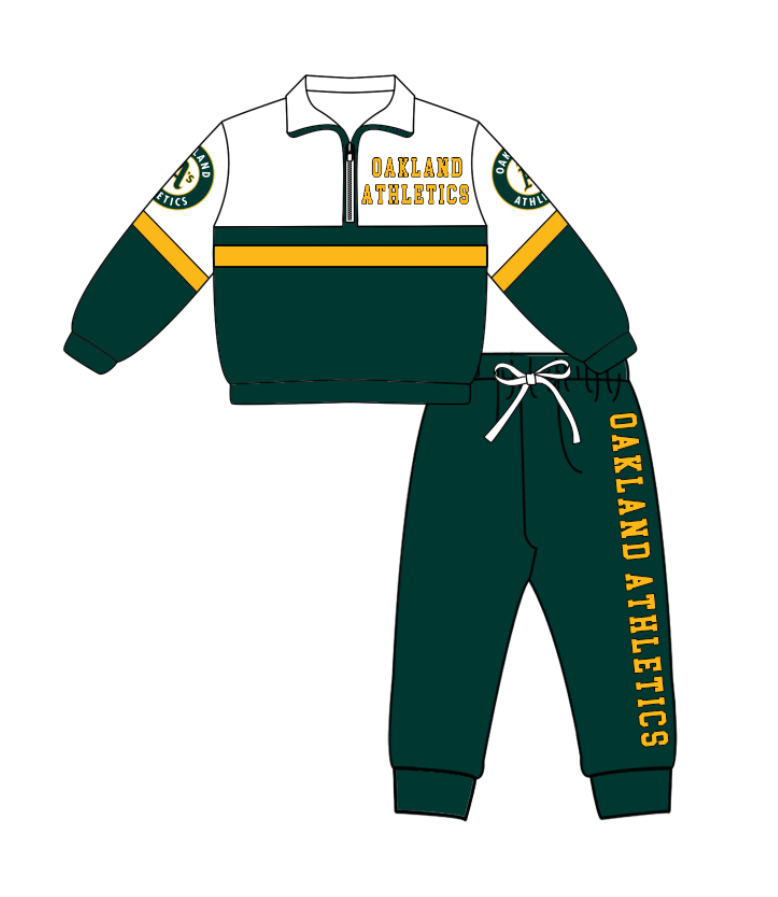 Custom moq 5 mix size yoga fabric green zip-up jacket, long-sleeved shirt, and trousers set