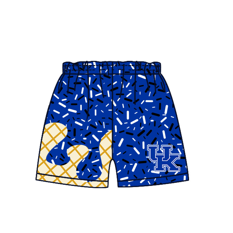 Custom summer teams baby girls clothes team blue hooded long sleeve tops and short sleeve top and dress and pants and shorts-25.5.27