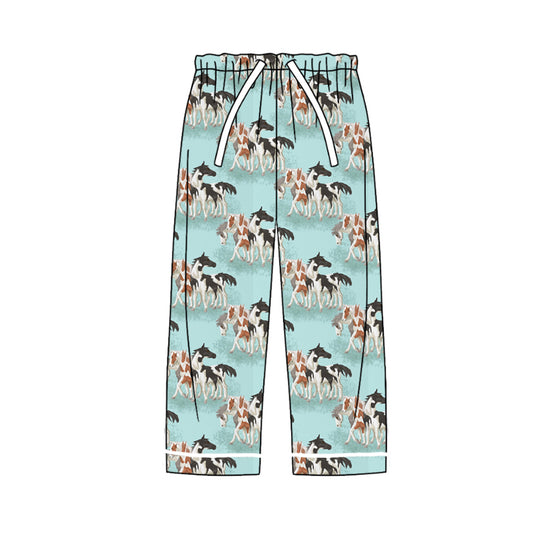 8.17 custom each style moq 5eta 4-6week adult clothes horse blue long pants adult man pants