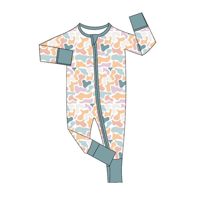 10.14 custom each style moq 5eta 4-6week Sibling camouflage baby girls sets and rompers match family design