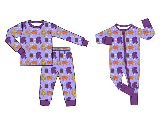 25.6.4 custom each style moq 5eta 4-6week Sibling Sisters purple baby boy long sleeve pants sets and rompers match family design