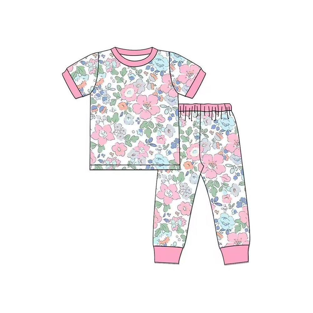 5.11 custom moq 5 eta 4-5weeks different flower styles prints different color short sleeve trousers