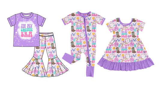 12.7 custom each style moq 5eta 4-6week Sibling Sister IN SWIFITIE  baby girl sets and dress and rompers match family design