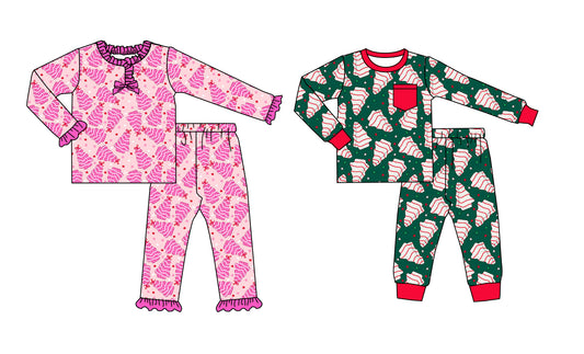25.8.20 custom each style moq 5 eta 4-6week Sibling Sisters Christmas baby girl long sleeve pants sets 2