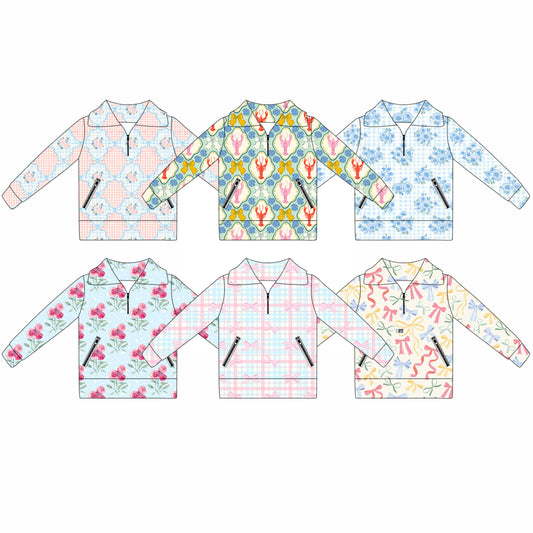 25.5.26 custom each style moq 5eta 4-6week Sibling Sisters baby girl long sleeve top 1 and top 6 match family design