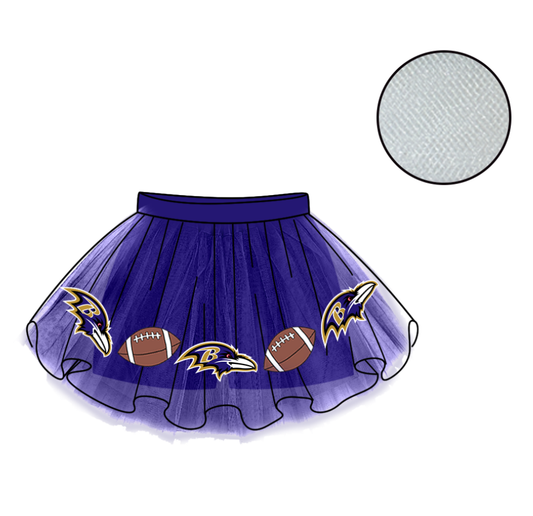 Custom moq 5 mix size milk silk summer teams Baby Girl's Purple Mesh Skirt Summer Team Cute Clothes