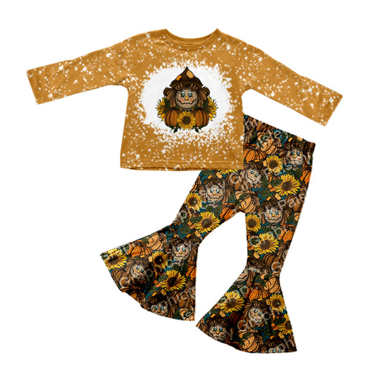 5.25 custom each style moq 5eta 4-5week Sibling Sister Sunflower brown girls outfits and dress match family design