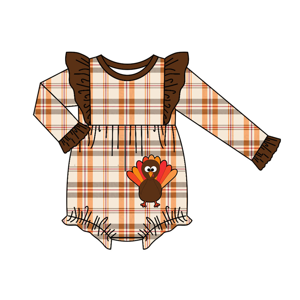 6.3 custom each style moq 5eta 4-6week Sibling Sister turkey brown baby girls outfits and dress and baby romper match family design