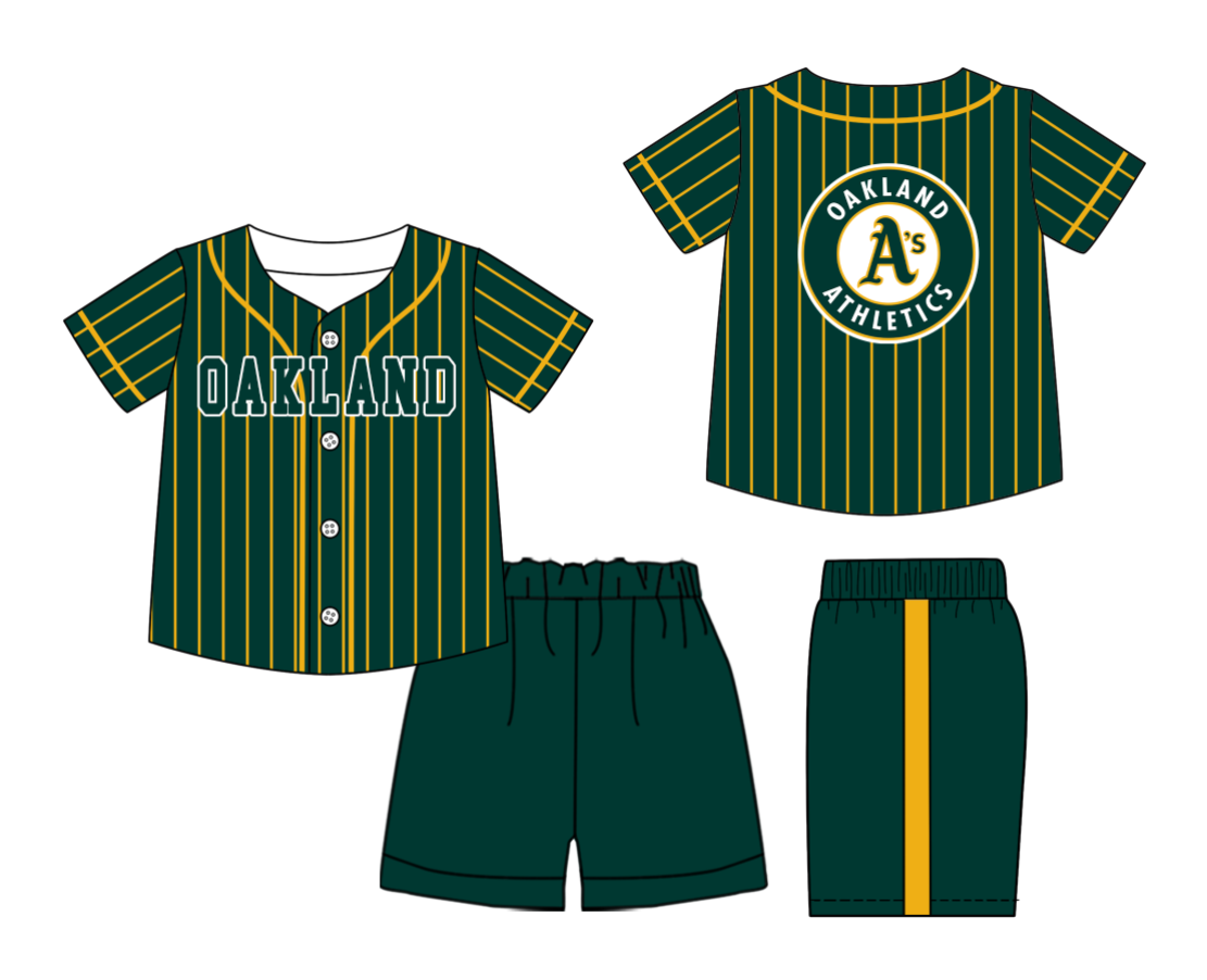Custom moq 3 or 5 mix size milk silk summer teams baby boy clothes green short sleeve shorts sets-26.1.20
