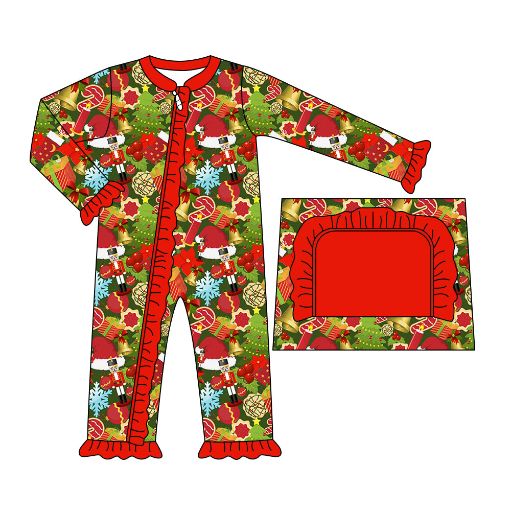 7.9 custom each style moq 5eta 4-6week Sibling Sister Christmas red baby girls sets and dress and rompers match family design