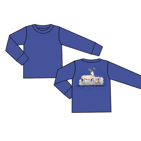 9.19 custom each style moq 5 eta 4-6week baby boys clothes blue long sleeve top