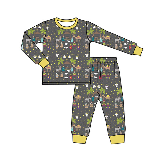 7.8 custom each style moq 5eta 4-6week Sibling Sister Jesus baby boys sets and rompers match family design
