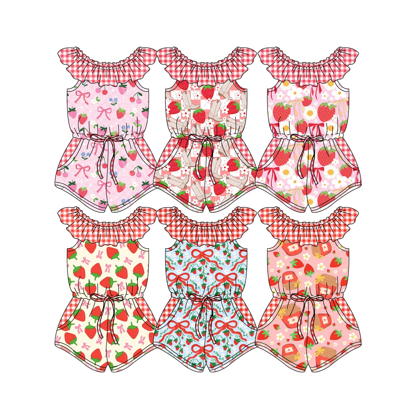 25.12.26 custom each style moq 5 eta 6-8week Sibling Sisters baby girl clothes short sleeve jumpsuits 6 match family design