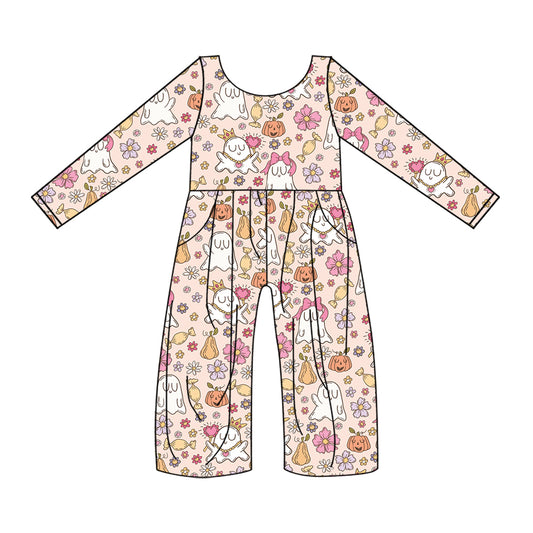 7.5 custom each style moq 5eta 4-6week ghost orange long sleeve baby girls jumpsuit