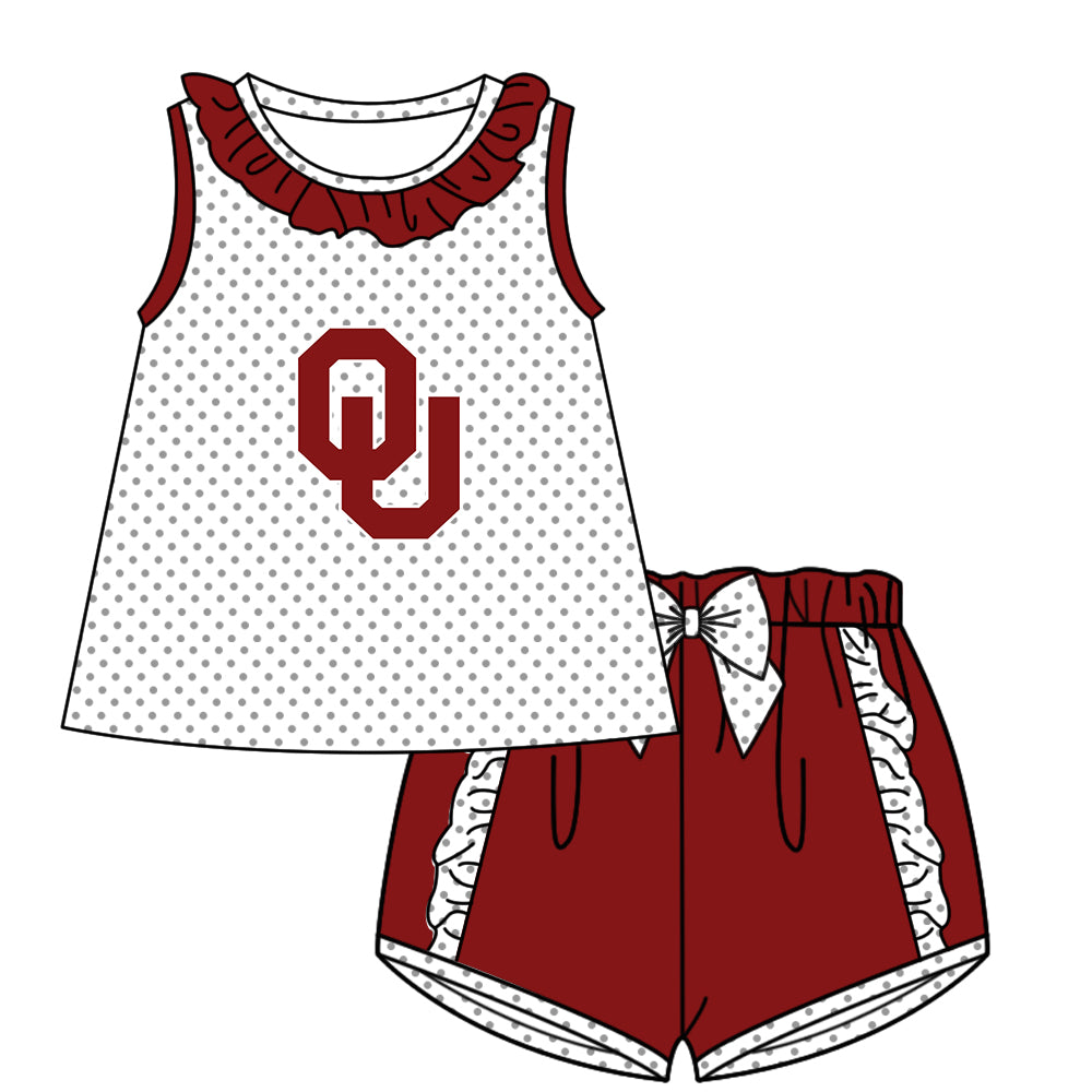 Custom moq 5 mix size milk silk summer teams baby girl boys clothes dark red short sleeve shorts sets 2 and pants sets and rompers 2 series