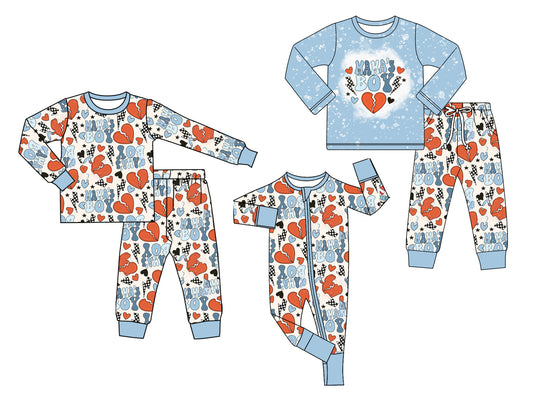 25.10.4 custom each style moq 8 eta 6-8week Sibling Sister MAMA baby boy long sleeve pants sets 2 and romper match design