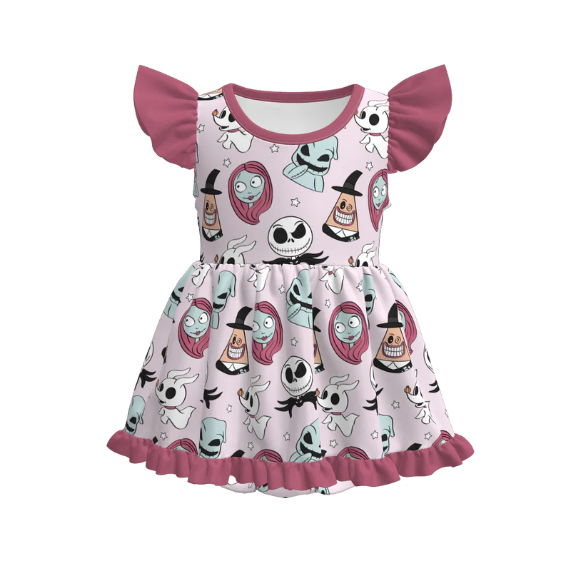 Custom moq 5 each style eta 6-7weeks baby girl short sleeve pants sets and dress 1 and dress 2
