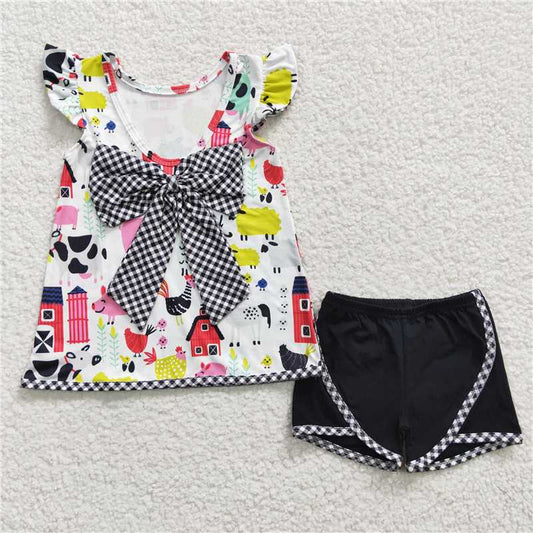 SALES  NEW Farm bow shorts sets