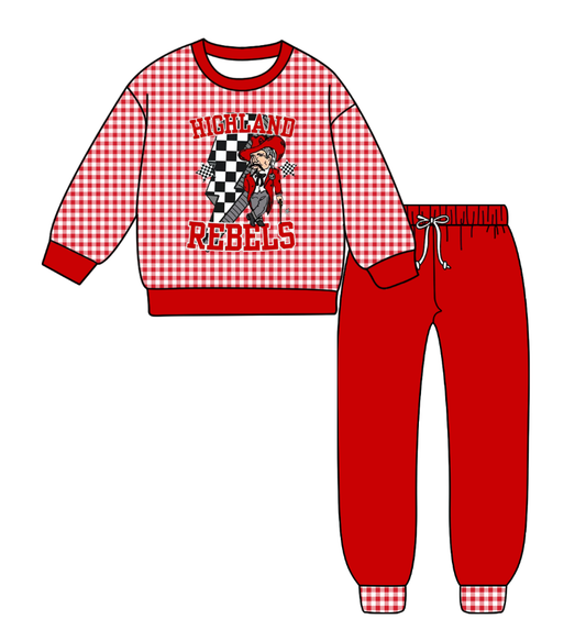 Custom moq 5 mix size milk silk summer teams baby boy clothes brick red long sleeve pants sets-25.9.9
