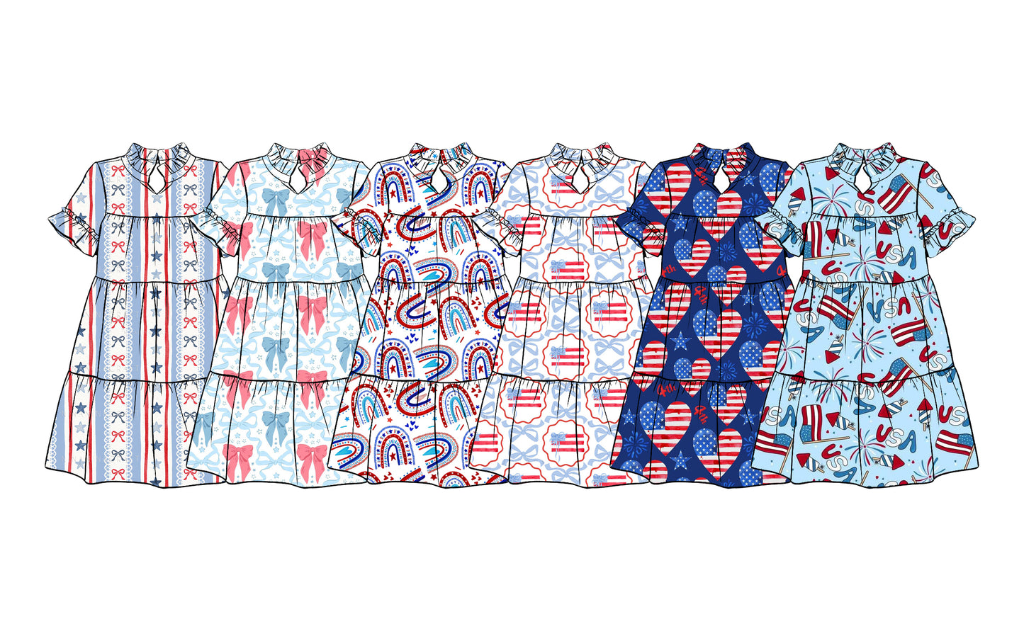 26.1.22 custom each style moq 5 eta 6-8week Sibling Sister baby short sleeve dresses 6 match design