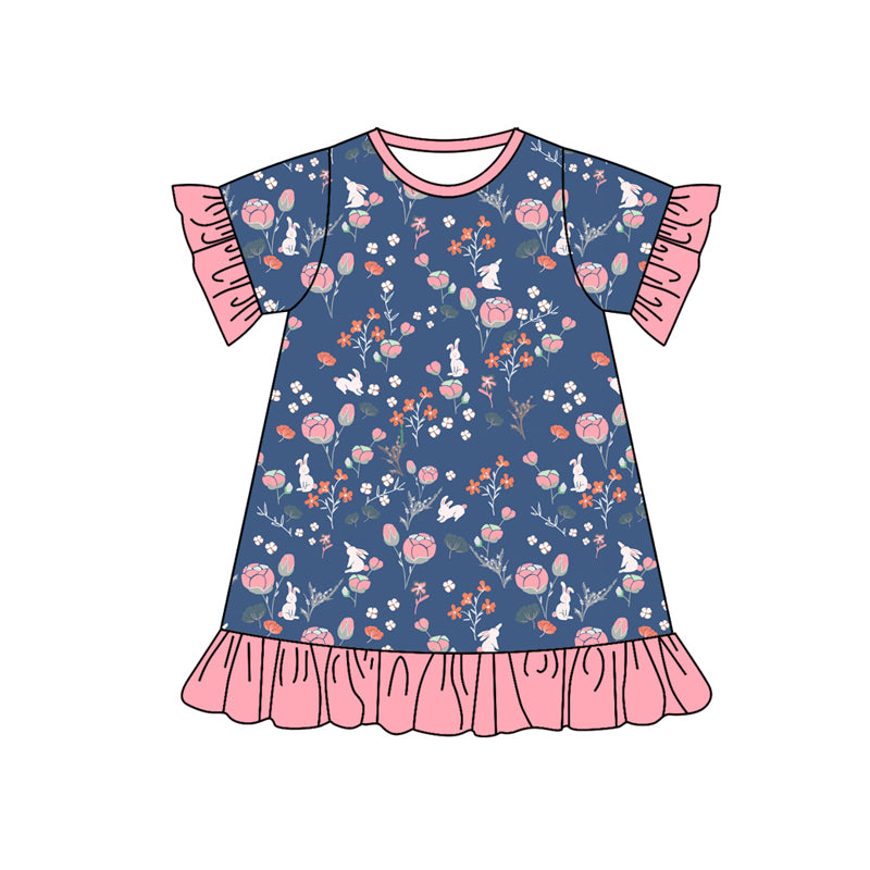 10.21 custom each style moq 5eta 4-6week Sibling Sister easter rabbit baby girl sets and dress and rompers match family design