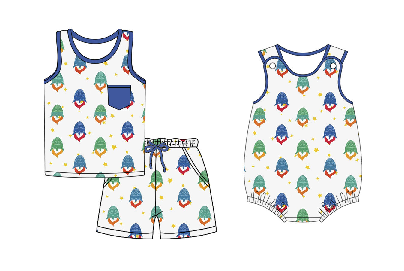 2.15 custom each style moq 5eta 4-6week Sibling Sister baby girl short sleeve shorts sets and romper match design