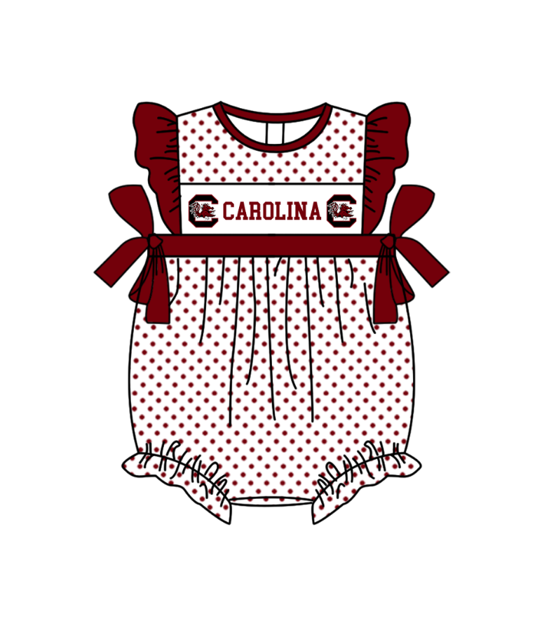 Custom moq 5 mix size milk silk summer teams Boys Short Sleeve Dark Red Top Striped Shorts Set With Matching Romper Girls Flutter Sleeve Polka Dot Dress Romper