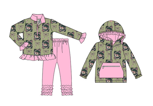 25.8.4 custom each style moq 5eta 4-6week Sibling Sisters duck baby girl long sleeve pants sets and top match family design